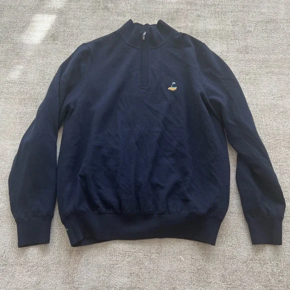 Fairway and Greene Baruffa Merino Quarter Zip Windsweater - Picture 3 of 9